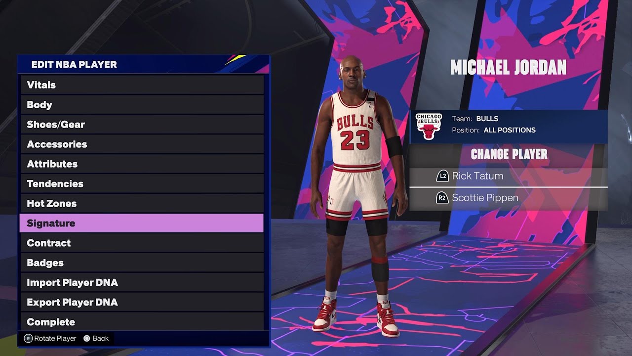 NBA2K25 | Реалистичная подпись Майкла Джордана