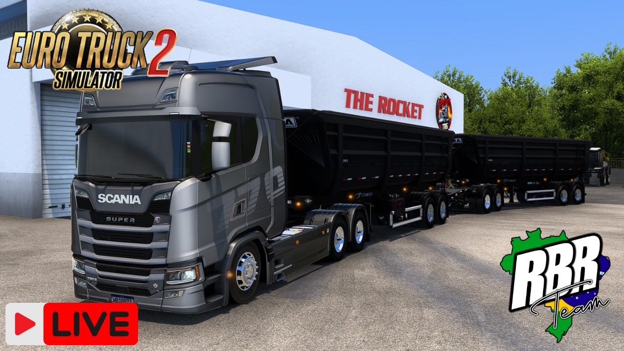 🛑EURO TRUCK SIMULATOR 2 | SCANIA NTG 730CV NO REBOQUE RODOCAÇAMBA | MAPA RBR + DLC´S