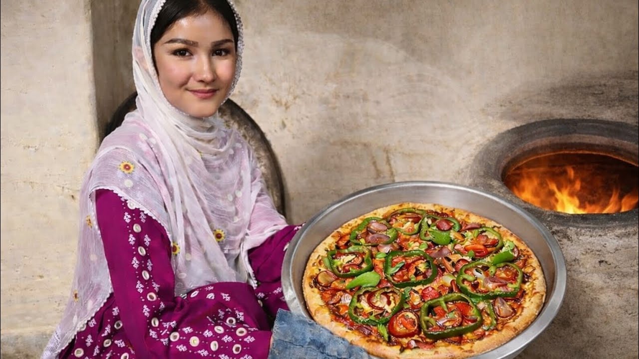 🔥 Afghan-Style Tandoor Pizza | A Flavor You’ll Never Forget!