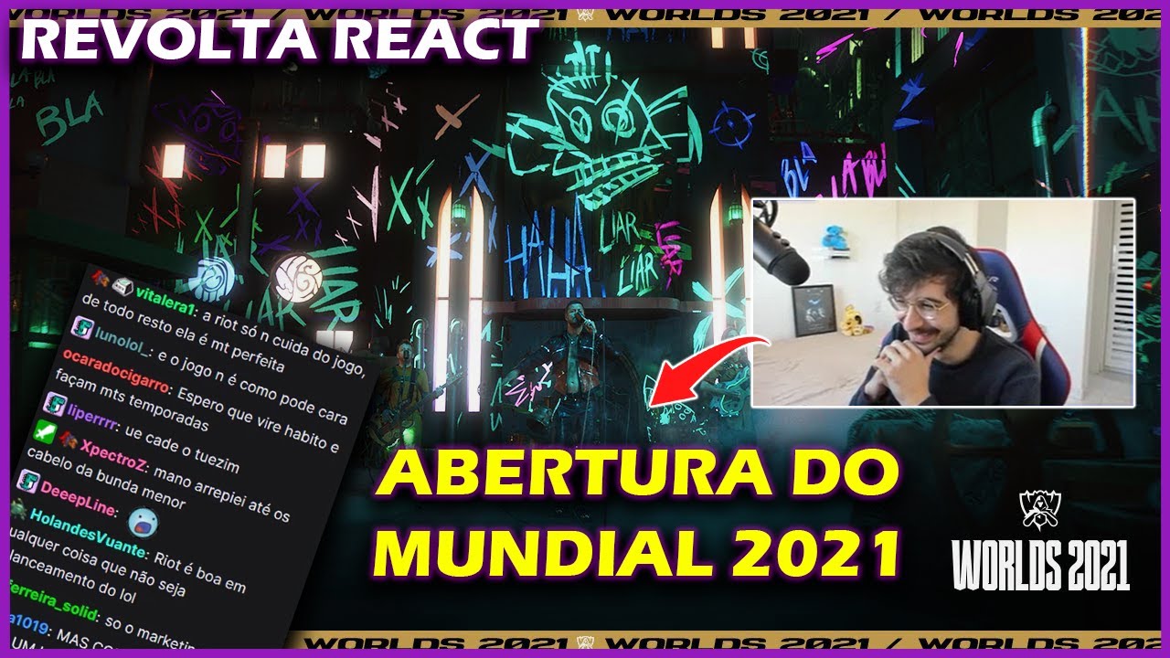 REVOLTA REACT ABERTURA DA FINAL DO WORLDS 2021