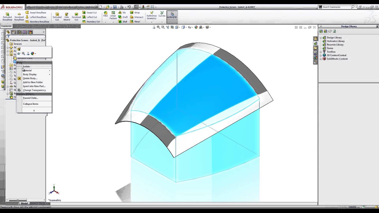Multibody modelling in SolidWorks