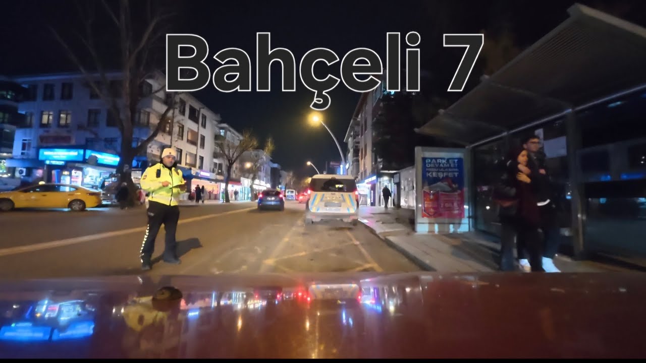 Bahçeli 7. Cadde - 2. Cadde - 3. Cadde Gece Araba Turu | Night Drive