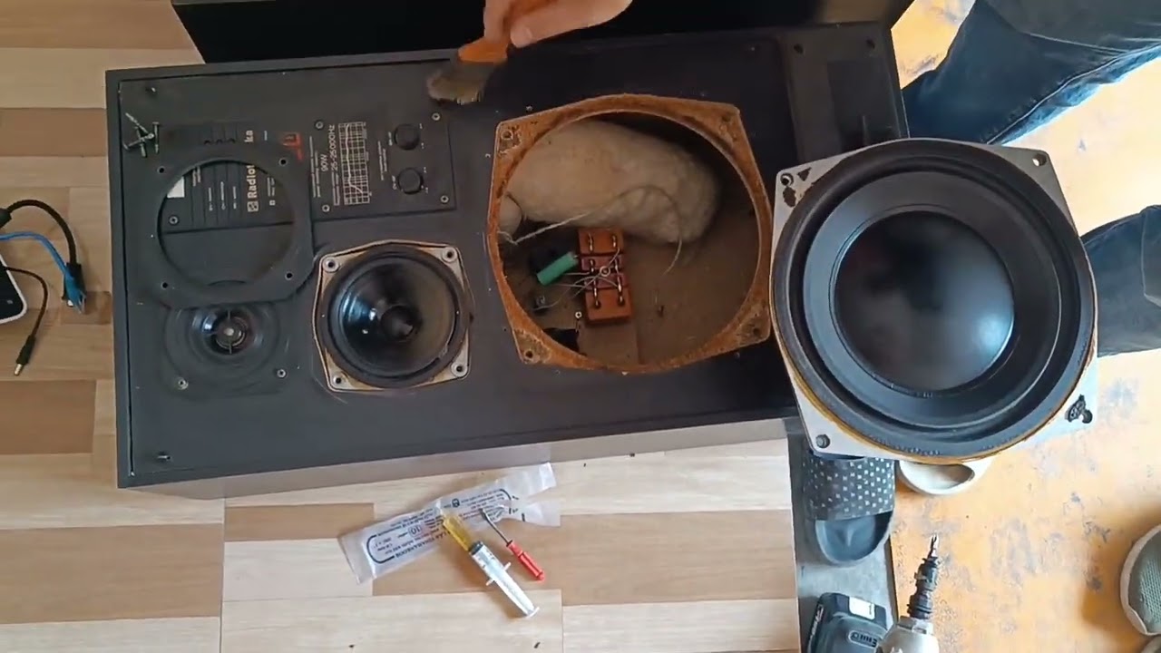 Mở bụng loa S90D nga