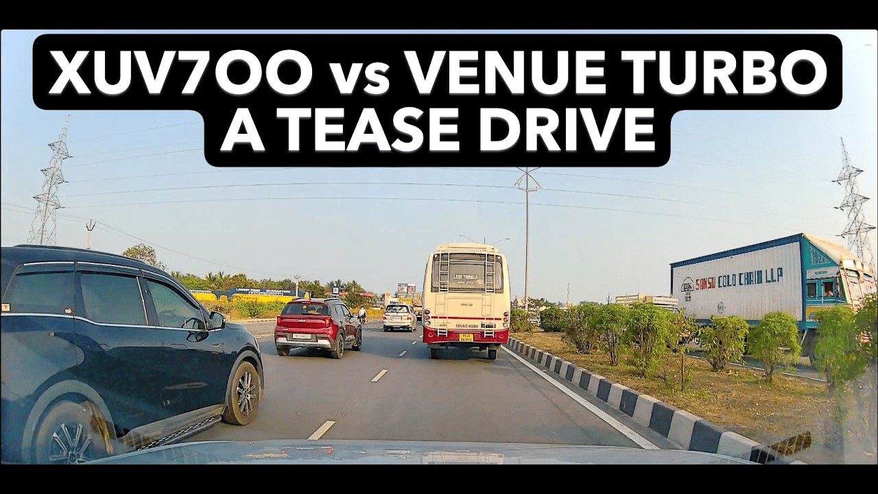 Classic example of a Poor Driver in a Good Car-XUV7OO vs VENUE Turbo