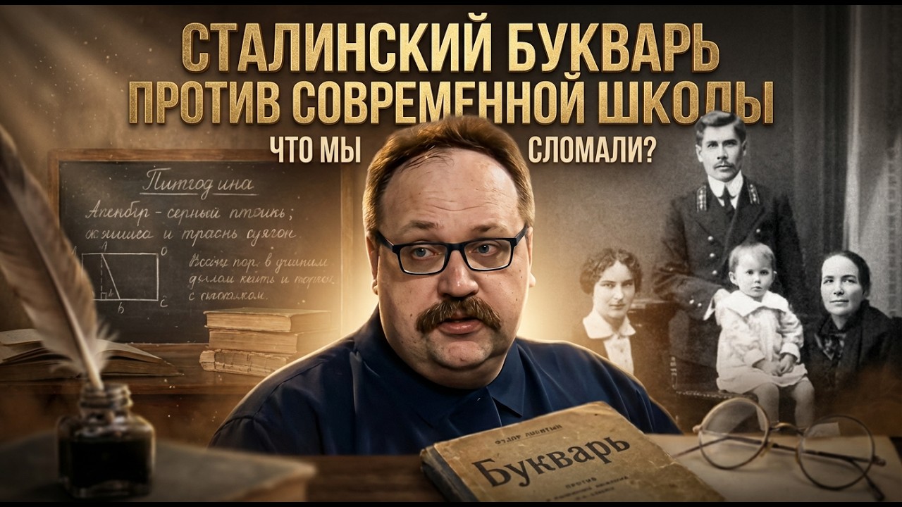 СТАЛИНСКИЙ БУКВАРЬ ПРОТИВ СОВРЕМЕННОЙ ШКОЛЫ: Что мы сломали? | Фёдор Лисицын