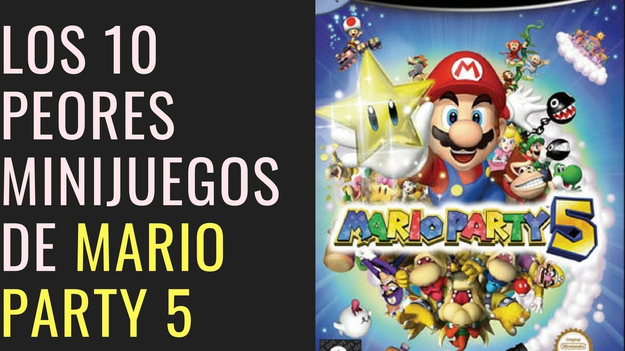 Los 10 Peores Minijuegos de Mario Party 5.