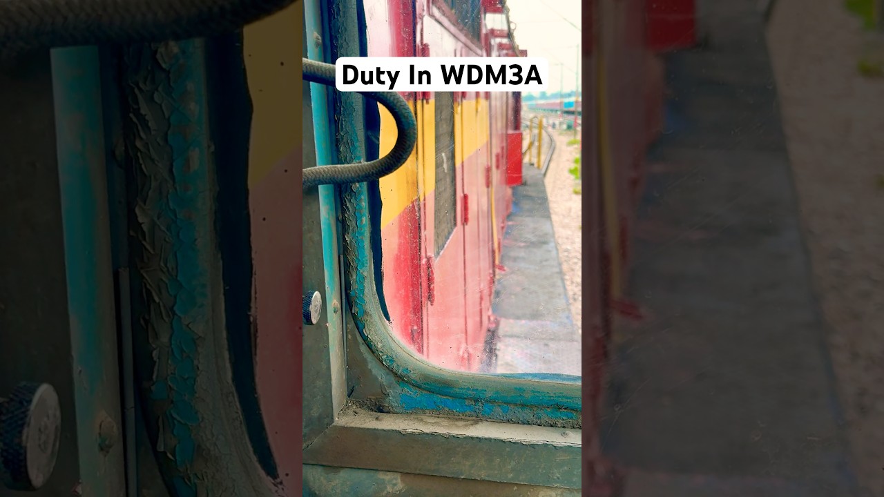 WDM3A LOCOMOTIVE, RAILWAY LOCO PILOT DUTY IN WDM3A #indianrailways #train #railway #wdm3a #duty