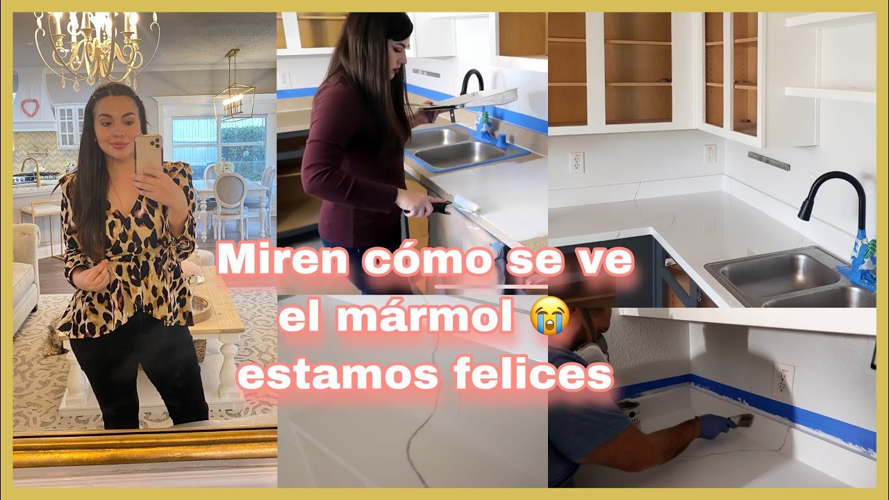 MIREN QUE BONITO SE VE LA IMITACION MARMOL PARECE REAL, ESTAMOS FELICES