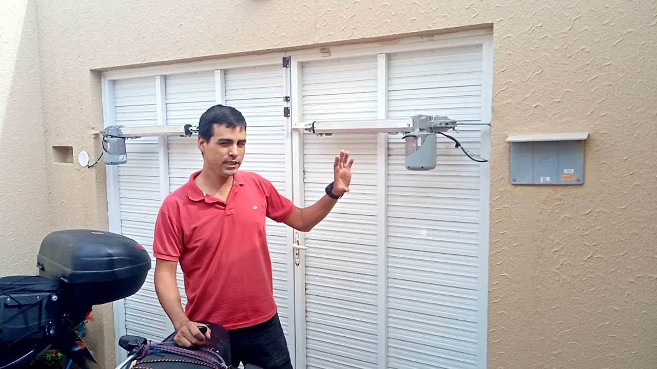 Port&atilde;o com Dobradi&ccedil;as e Motor Pivotante Duplo - ZAP (85) 98644 6505