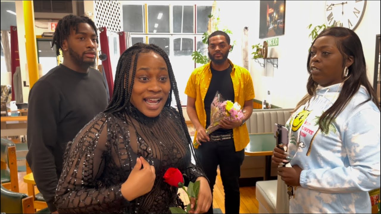 I POPPED UP AT P AND QUE DATE (SHE WAS VERY SHOCKED)