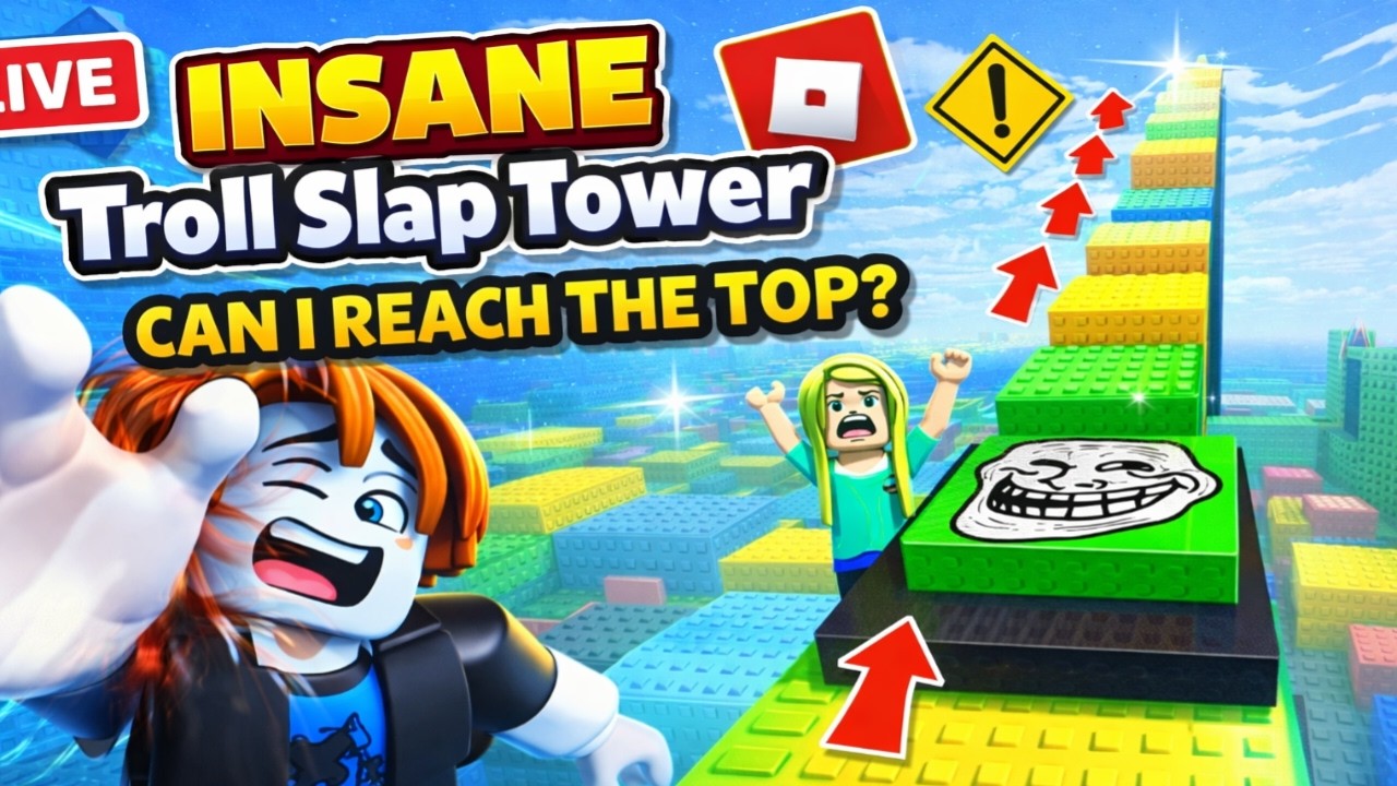 🔴 INSANE Slap Troll Tower Roblox LIVE 😱 | Getting Trolled So Hard!