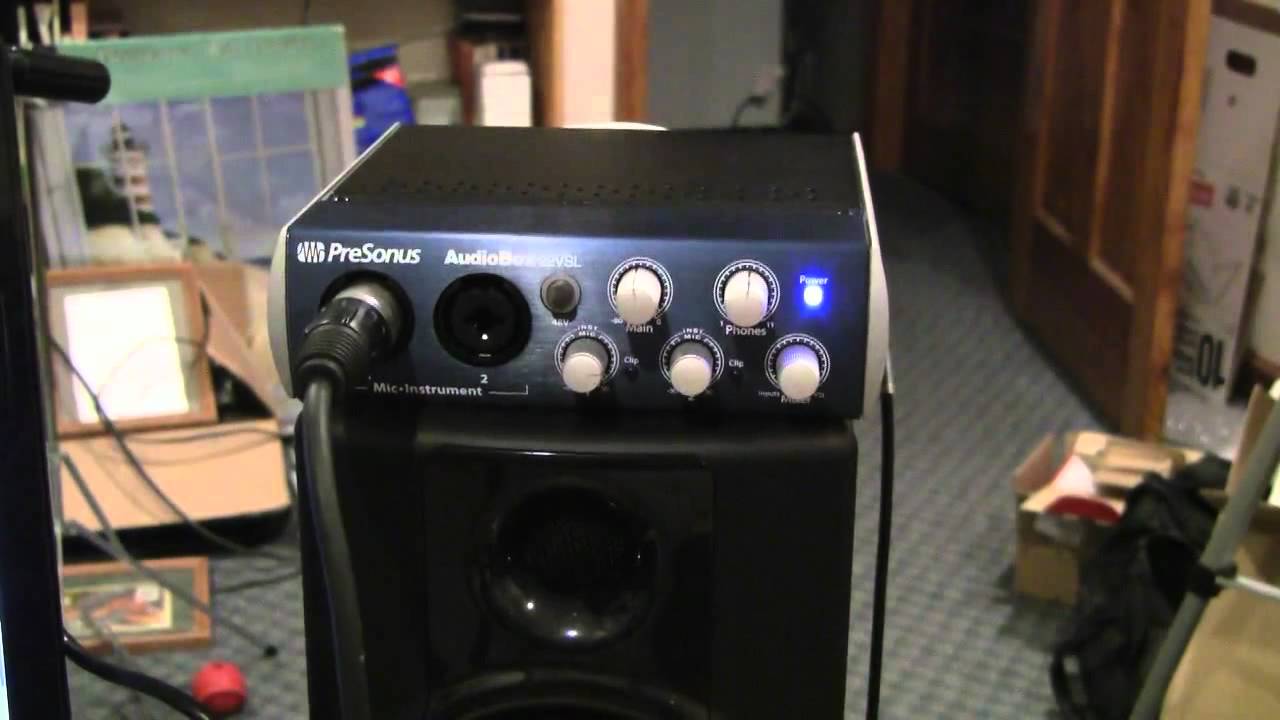Home Studio - PreSonus AudioBox 22VSL - Unboxing, Review and Software Demo