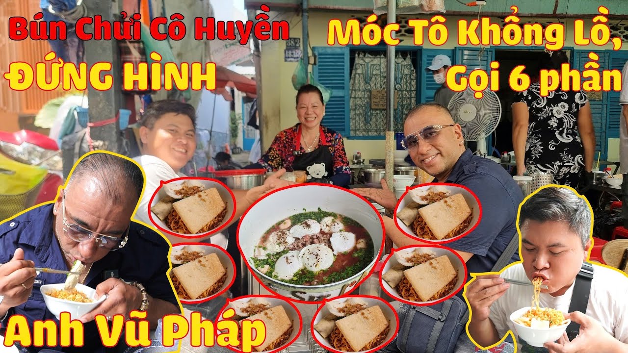 Bún Chửi Cô Huyền ĐỨNG HÌNH với màn Móc Tô Khổng Lồ GỌI 6 PHẦN Mì Trộn hấp dẫn của Anh Vũ Pháp