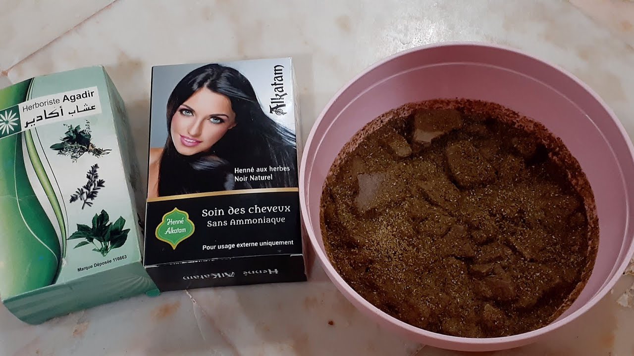 كيف اصبغ شعري بحنة الكتم/ صباغة الشعر طبيعيا للرجال والنساء بحنة الكتم
