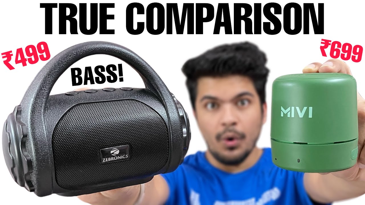 Mivi play vs Zebronics Zeb County Bluetooth | Bluetooth speaker comparison | Best Bluetooth speaker.