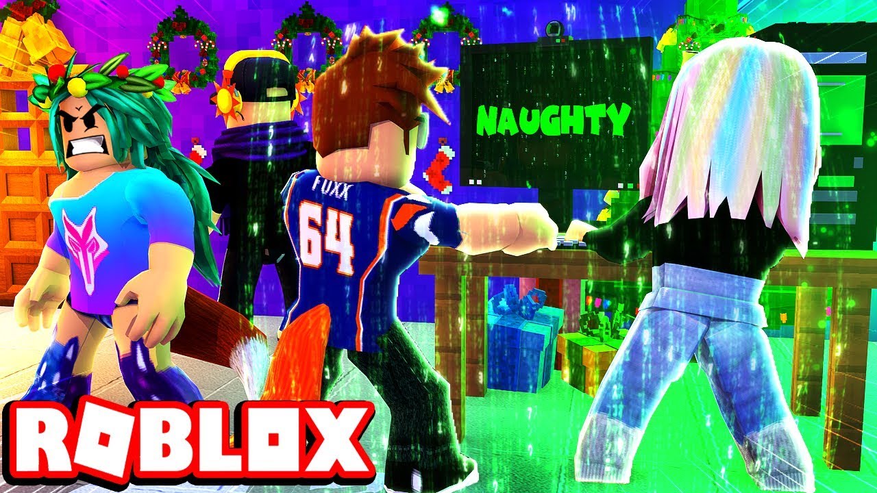 HACKING SANTA'S NAUGHTY/NICE LIST! - ROBLOX Flee the Facility (Christmas Special)