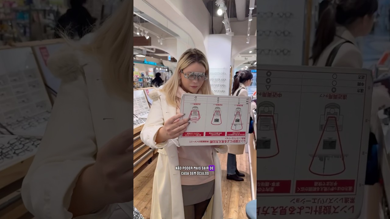 Tive que fazer um oculos no Japão 