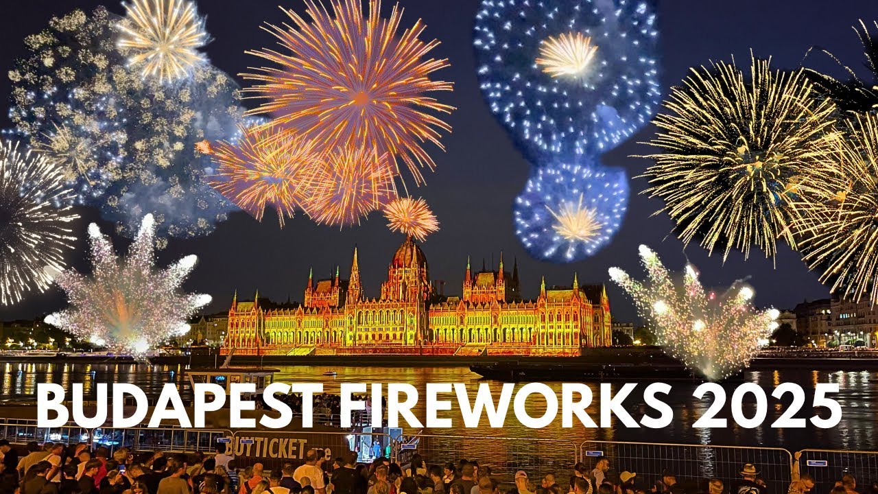 Budapest Fireworks 2025 - St. Stephen's Day 2025 - 4K