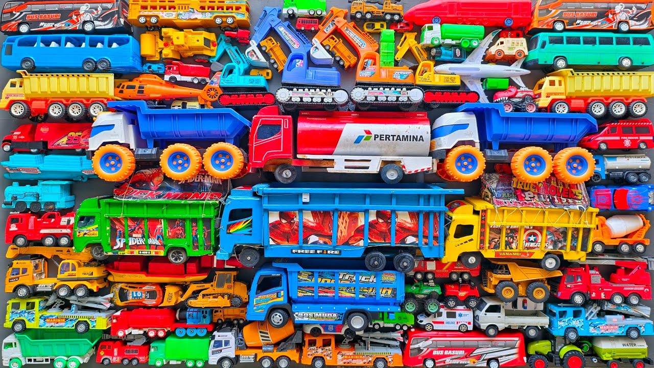 Mobil Mobilan Truk Oleng , Mobil Truk Molen, Mobil Balap, Truk Pasir, Excavator, Mobil Roket, Damkar