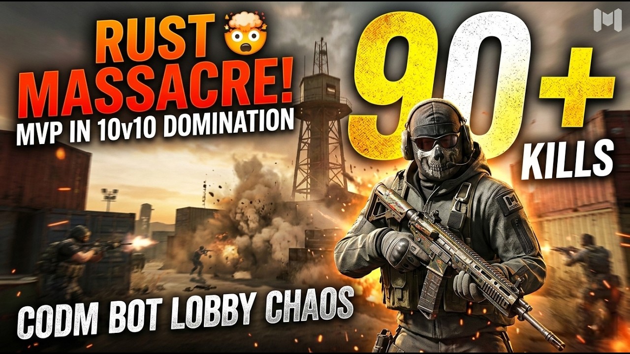 COD Mobile 10v10 Domination 🔥 Rust 90+ Kills MVP | Insane Scorestreak Spam!