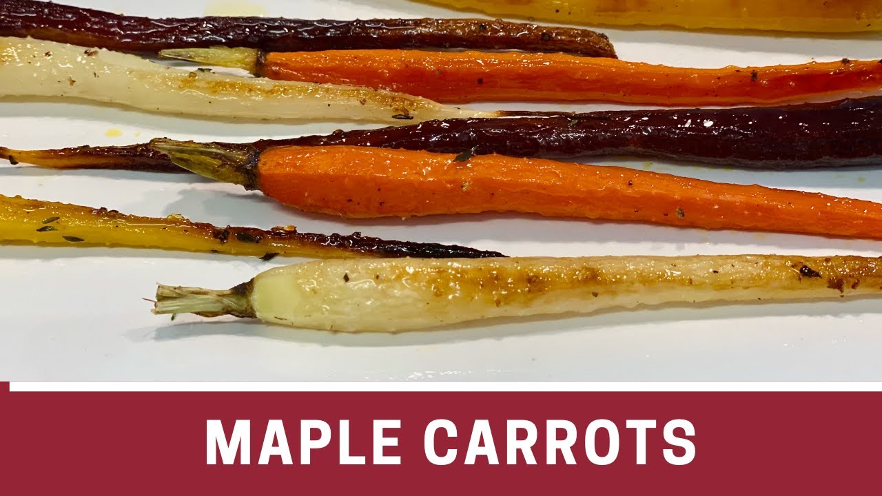 Maple Syrup Glazed Carrots | Vegan Recipe | The Frugal Chef
