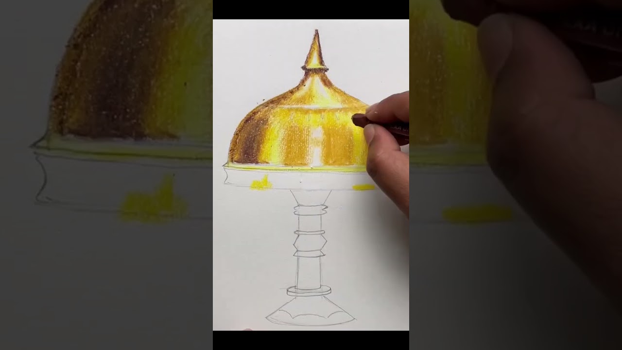 Oil pastel painting of a xorai #howtodraw #shorts