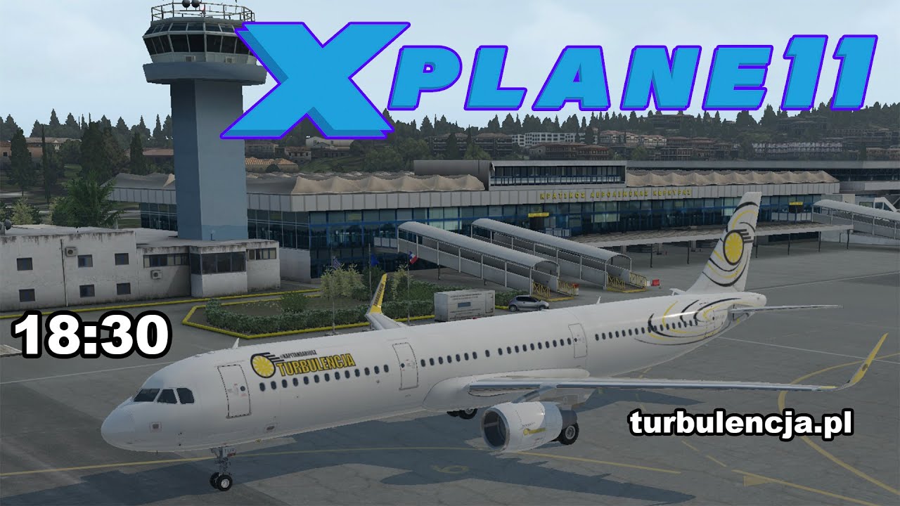 Prawdziwy pilot w A321, leci wirtualnie  Katowice - Korfu (KTW-CFU)