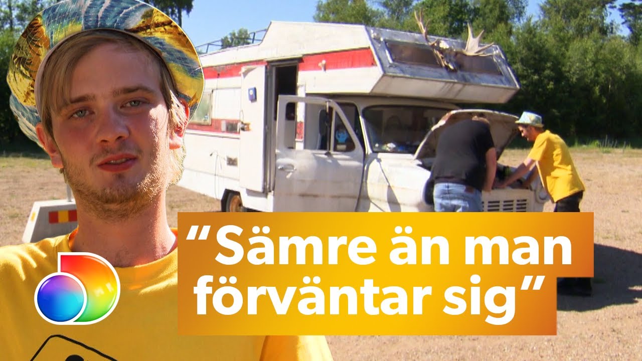 Böda Camping | Tim & Henrik rullar in på campingen trots punka på husbilen