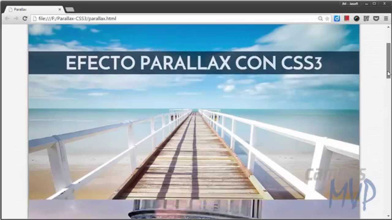Cómo crear el efecto Parallax solo con CSS3