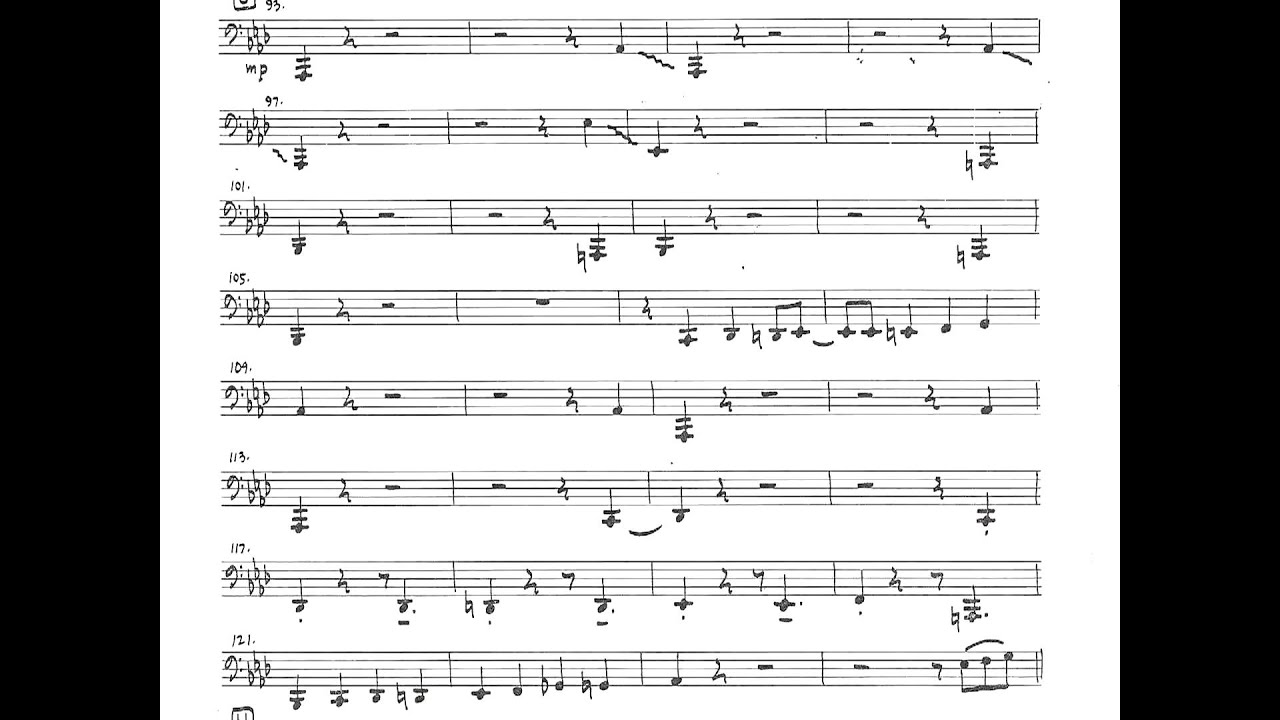 Tuba Tiger Rag (tuba part score scroll)