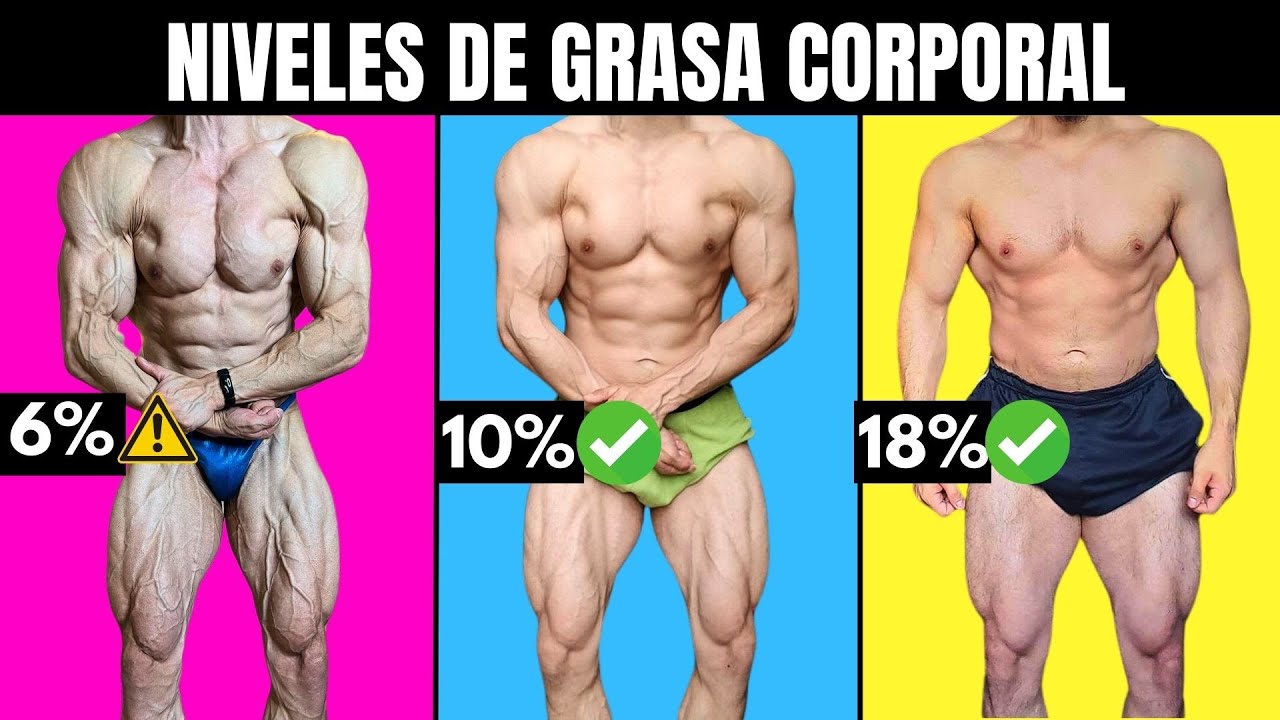 PORCENTAJES DE GRASA CORPORAL: EJEMPLOS REALES, VENTAJAS Y DESVENTAJAS (ESQUEMA VISUAL)