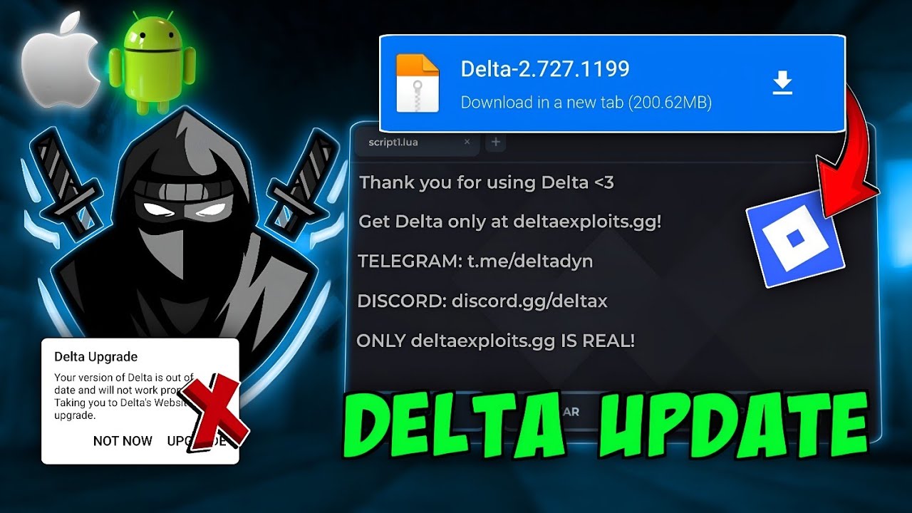 Delta Executor Mobile NEW Update (727v2) Download & Install (iOS & Android) Best Roblox Executor