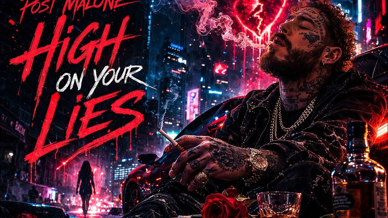 Post Malone - High On Your Lies (Official Lyric Video)