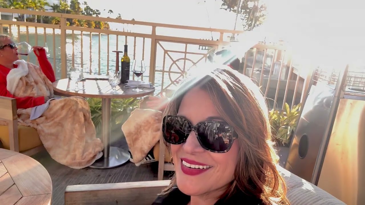 Enjoying  my Birthday at The Ritz Carlton Sarasota, Florida. Sunset, drinks and great food.