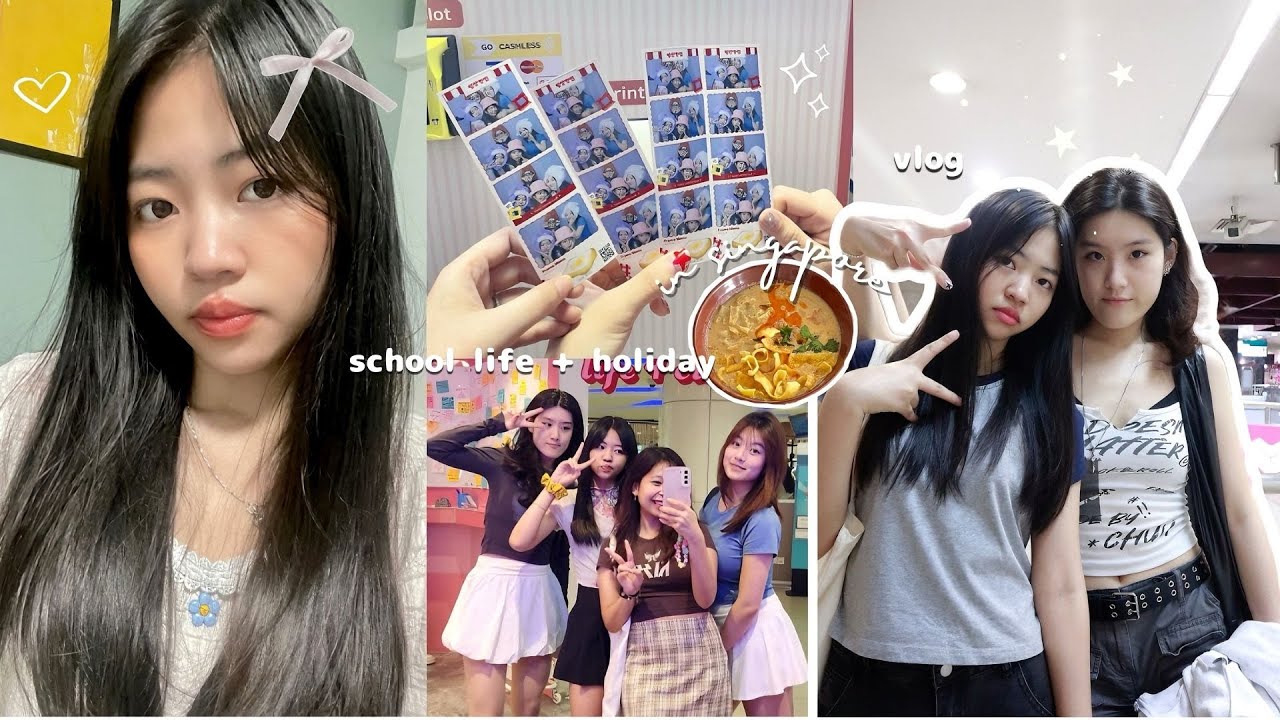 🎀 SG diaries: school life + holiday break 📖| hang out with friends, vlogging, market etcs..👭