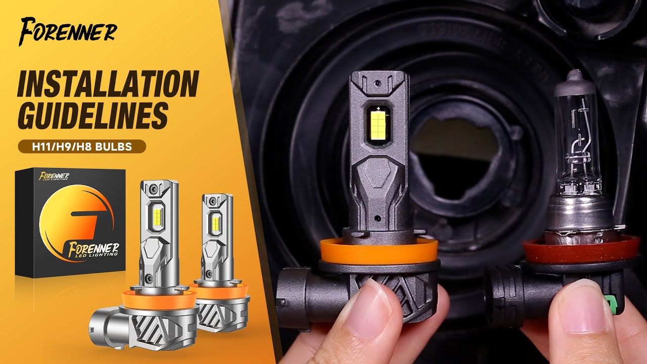 Fahren E20 H11 LED Bulbs Installation &ndash; Easy DIY Headlight Upgrade!