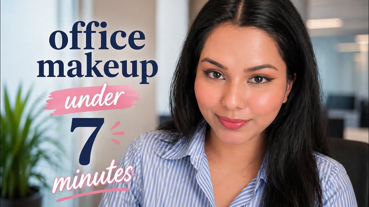 Easy peasy OFFICE makeup in less than 7 minutes 💼👩‍💼🫰🏽