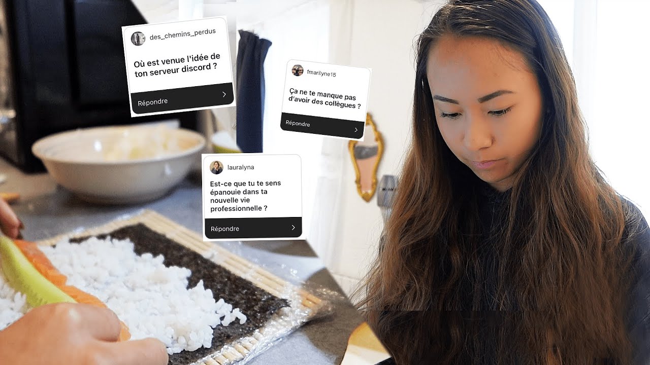 Je réponds à vos questions en faisant des makis pour la première fois 🍣🍱