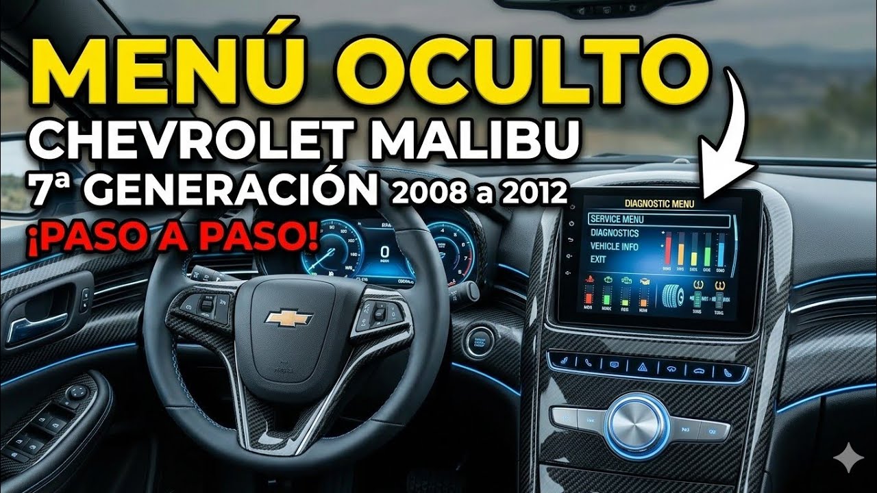 Меню Oculto Chevrolet Malibu 2008 a 2012