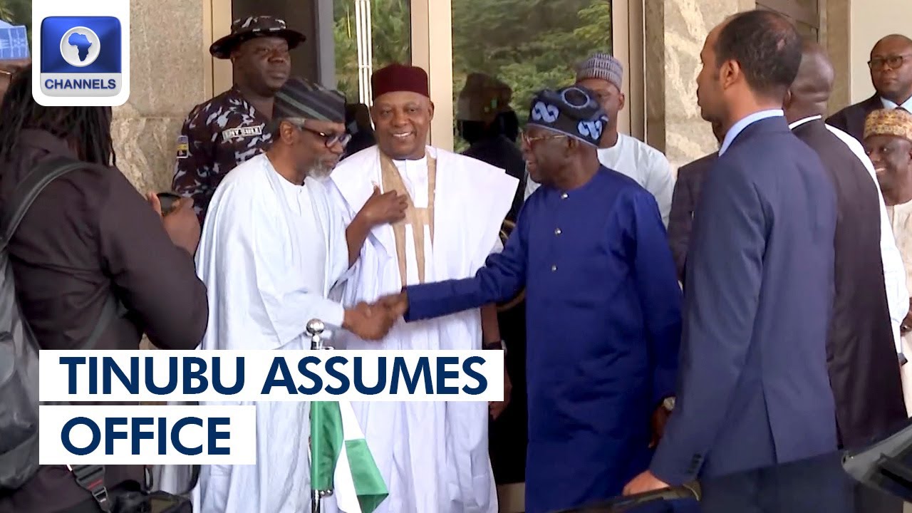 Tinubu Assumes Office In The Presidential Villa