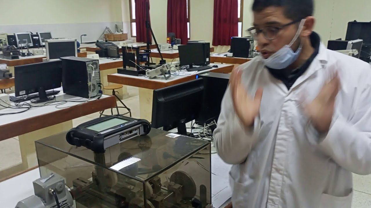 Mesure de la fréquence de rotation de la machine avec le stroboscope
