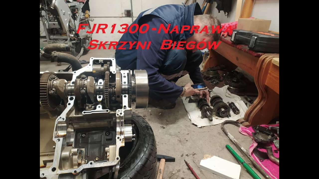FJR1300 2011r Naprawa skrzyni biegów...