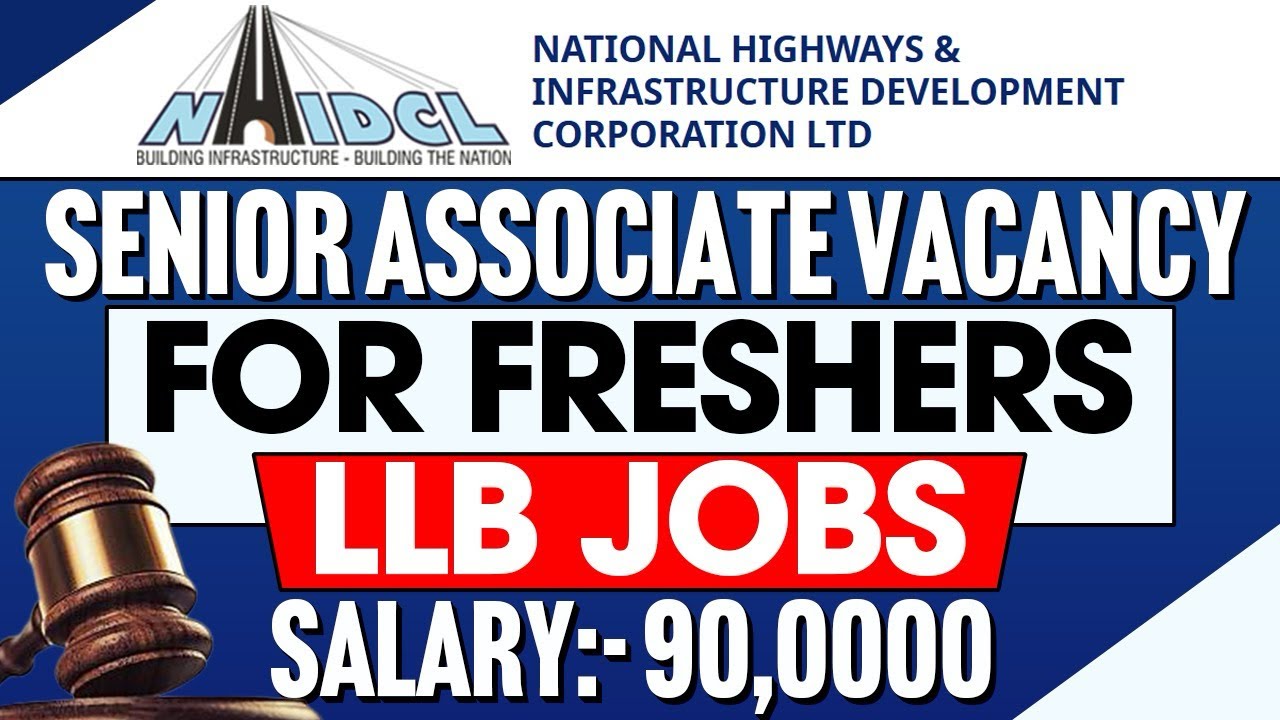 Legal Associates Vacancy for Freshers | LLB Jobs | Salary:- 90,000 | Best Job @LAWVACANCY 