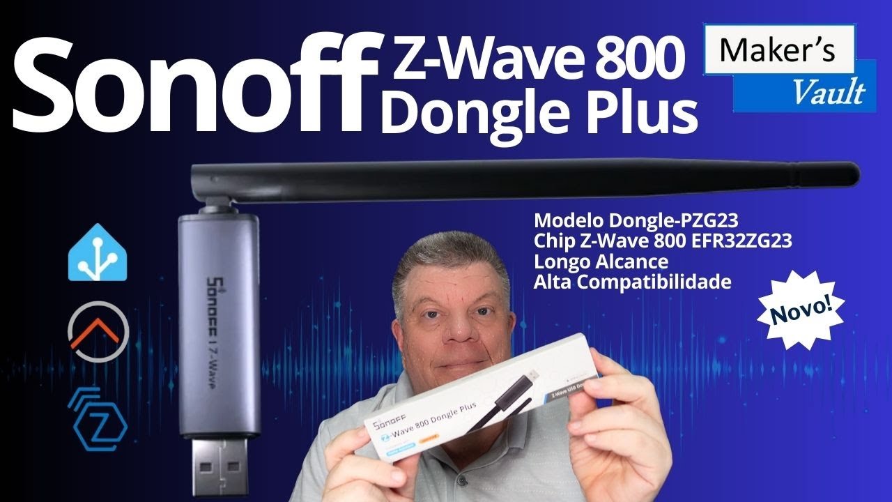 Sonoff Z-Wave 800 Dongle Plus | Alta compatibilidade e grande alcance