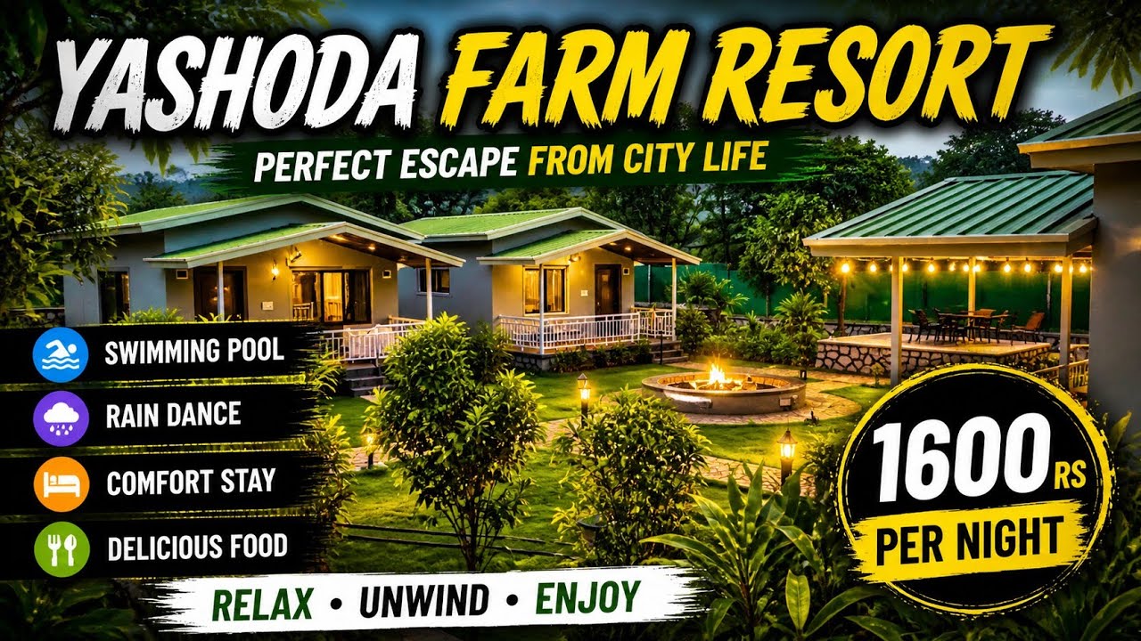 Yashoda Farm Resort Karjat Full Vlog With My Daughter / 1600rs Per Night