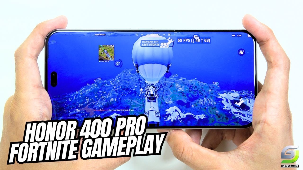 Honor 400 Pro Fortnite Mobile Gameplay | Snapdragon 8 Gen 3
