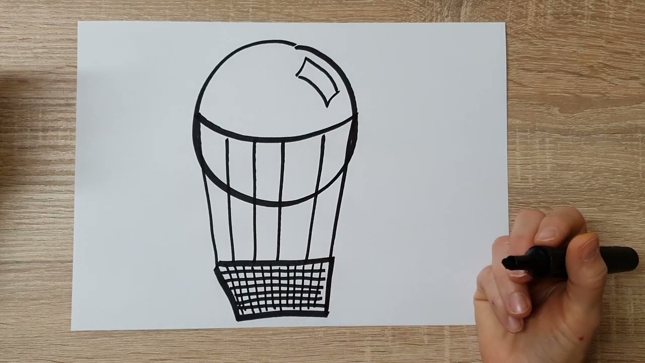 Heißluftballon - Zeichen Tutorial (deutsch) | Jeder kann zeichnen mit Dani