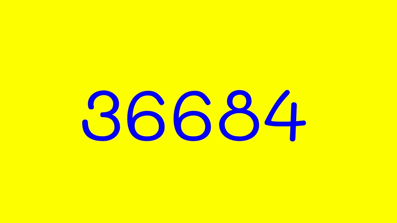 Numbers 1 to 70000