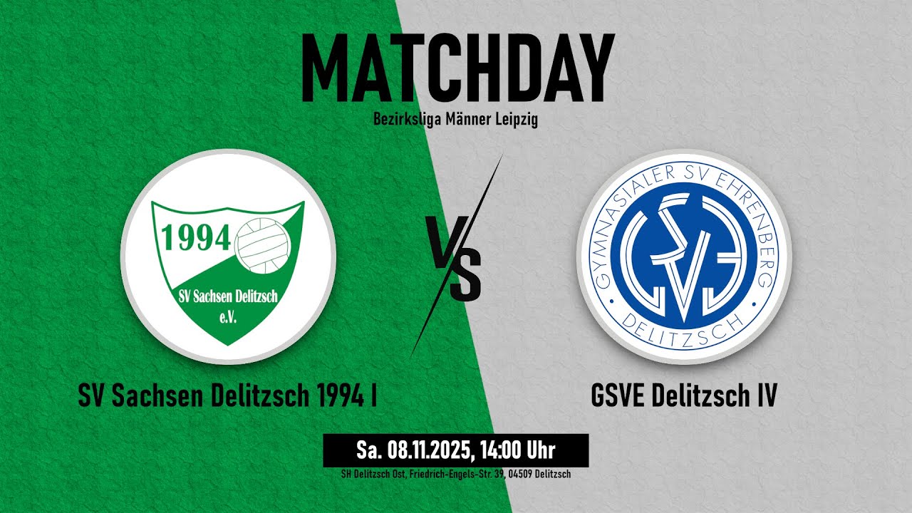 SV Sachsen Delitzsch 1994 I vs. GSVE Delitzsch IV | Wiederholung Spieltag 08.11.2025