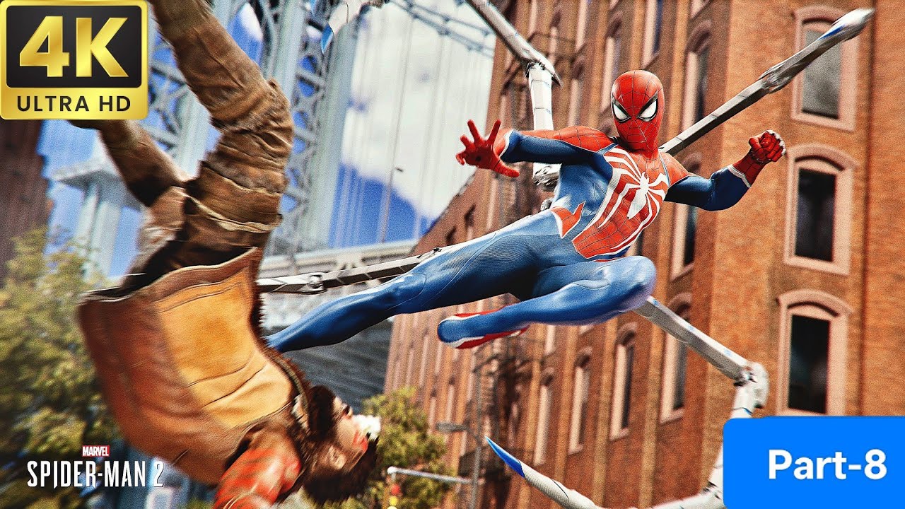 SPIDERMAN 2 GAMEPLAY 4K 60FPS PART-8